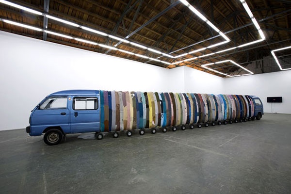 2007年,尹秀珍个展现场
2007年,尹秀珍个展现场