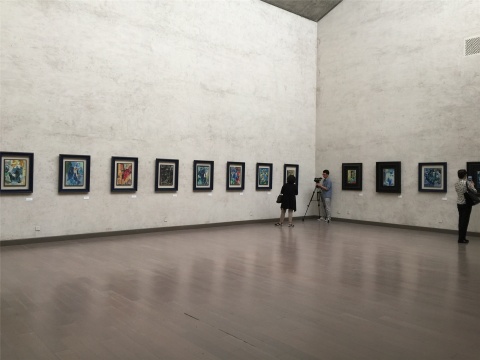 “抽象宗师”板块的展厅
