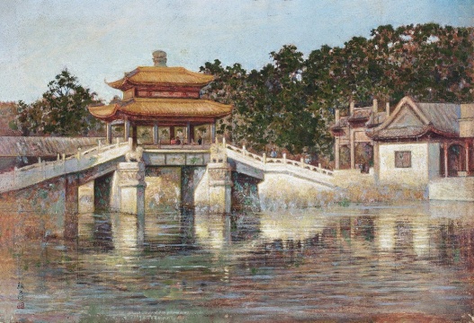 Lot 1568 颜文樑《颐和园·桁桥》 24.2 × 35.2cm 布面油画 估价:80-120万
Lot 1568 颜文樑《颐和园·桁桥》 24.2 × 35.2cm 布面油画 估价:80-120万
