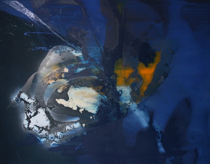 《海山苍苍》 92x73cm 综合媒材 2014
《海山苍苍》 92x73cm 综合媒材 2014