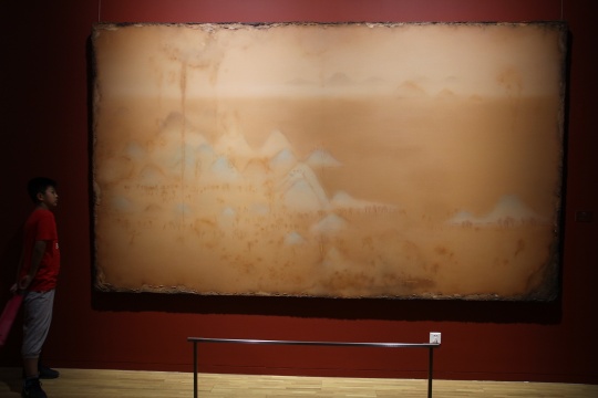《浅洚》 210×360cm 布面油画 2014
《浅洚》 210×360cm 布面油画 2014