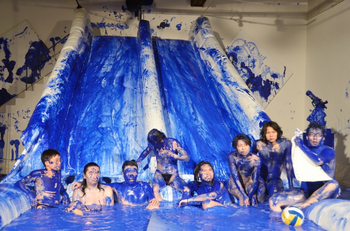 2015年,空间站“双飞克莱因蓝”现场
2015年,空间站“双飞克莱因蓝”现场