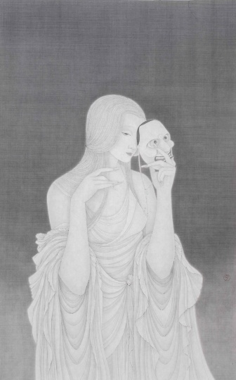 《逆旅》 105×70cm 绢本设色 2013
《逆旅》 105×70cm 绢本设色 2013