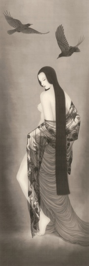 《归去万缘清》 79.5×216.5cm 绢本设色 2012
《归去万缘清》 79.5×216.5cm 绢本设色 2012