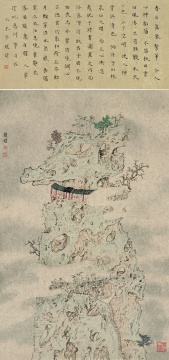赵修 《灵山系列》 102cm×48cm 纸本设色 2015
赵修 《灵山系列》 102cm×48cm 纸本设色 2015