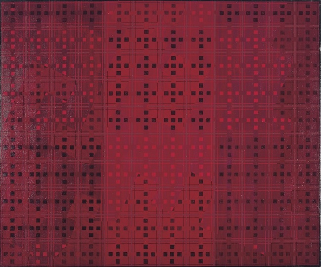 《十示89-5》50×60 cm 布面丙烯 1989
