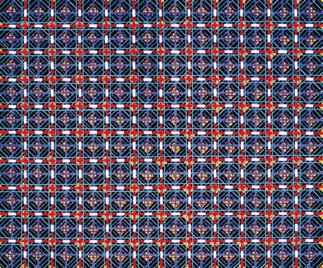 《十示89-7》100×120 cm 布面丙烯 1989
《十示89-7》100×120 cm 布面丙烯 1989