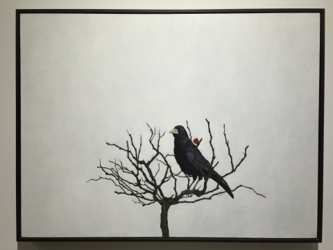 胡文丹 《鸦青》 90×120cm 布面油画 2011
