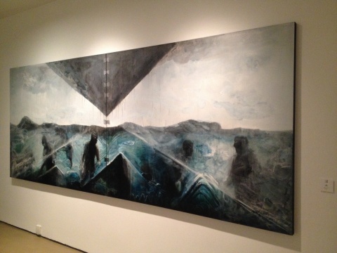 《尘土》 160×400cm 布面丙烯 2015 《尘土》 160×400cm 布面丙烯 2015