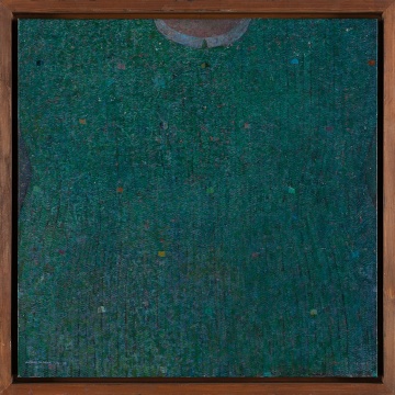 《绿毛衣》 板上裱布坦培拉 60×60cm 2014
《绿毛衣》 板上裱布坦培拉 60×60cm 2014