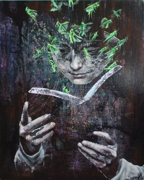 《真相》 布面丙烯 50×40cm 2014 《真相》 布面丙烯 50×40cm 2014