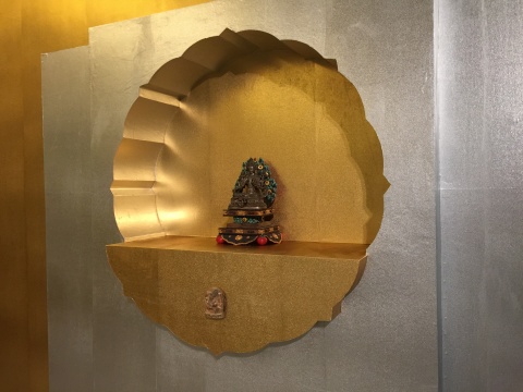 《馏银绿度母像》
《馏银绿度母像》