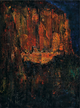 Lot 4150 &nbsp;尹朝阳《墨石崖照》 210×160cm &nbsp;2011 布面油画 &nbsp;估价：120-150万元
