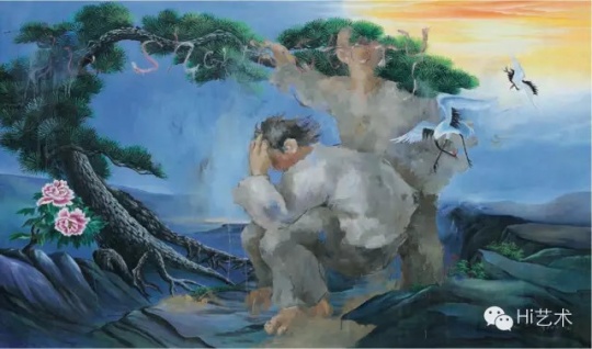Lot 4156 王音《沙尘暴》 180×290cm &nbsp;2000 布面油画 &nbsp;估价：80-120万元
