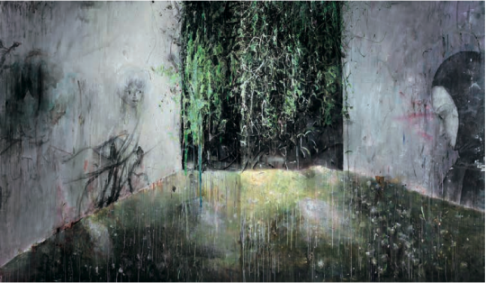 Lot 4185 &nbsp; 韦嘉 &nbsp;《通往隐忧之地I》 220×190cm×2 &nbsp;2009 布面油画 &nbsp;估价：70-90万元
