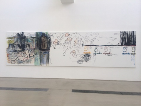 《无题》布面油画 200x765cm 1999
《无题》布面油画 200x765cm 1999