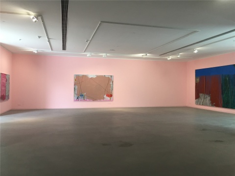 一层展厅现场 空间墙面颜色与作品中主色调的关系 此为粉色
一层展厅现场 空间墙面颜色与作品中主色调的关系 此为粉色