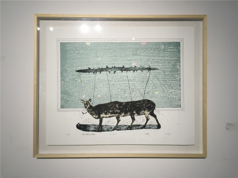2014年石版画《假如我是无心伤害你》
2014年石版画《假如我是无心伤害你》