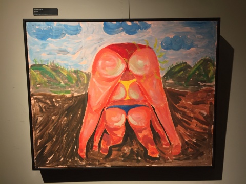 《这不是为无名山增高一米》 630×503cm 丙烯 2014
《这不是为无名山增高一米》 630×503cm 丙烯 2014