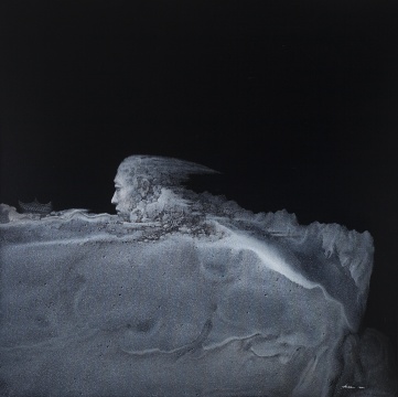 《山丘》150×150cm 布面丙烯 2014年
