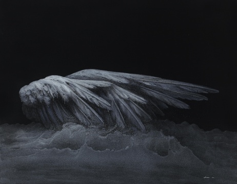 《鲲》 150×200cm 布面丙烯 2014年
《鲲》 150×200cm 布面丙烯 2014年