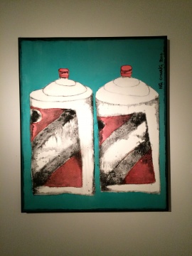 《两瓶茅台》 130×110cm 油画 2014
