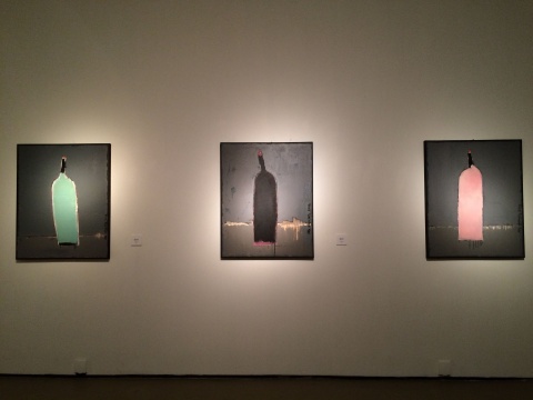  《瓶子 2014-4、3、5》 100×80cm 油画 2014
