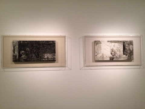 《太白楼写生-2-1》 40×80cm 布面坦培拉 2013 《太白楼写生-2-1》 40×80cm 布面坦培拉 2013