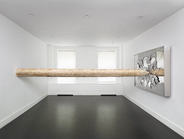 《Ksana》 Mirror finished stainless steel、 steel、 wood、 site specific 2015
《Ksana》 Mirror finished stainless steel、 steel、 wood、 site specific 2015