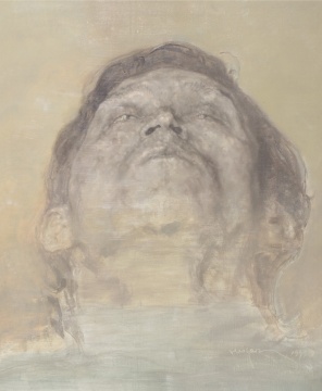 Lot464 毛焰 《朋友-鸿的肖像》 60.5×49.5cm 布面油彩 1999 估价：80-120万
