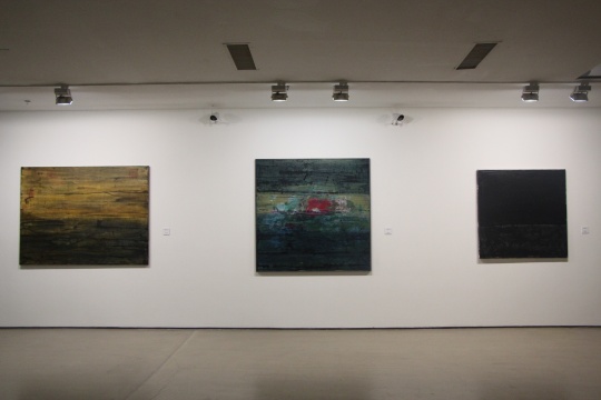 现场展出的“移动山水”系列
现场展出的“移动山水”系列