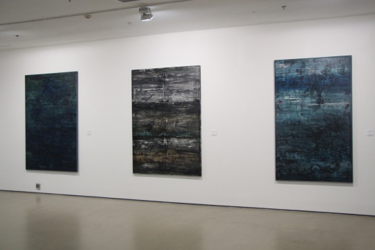 现场展出的“移动山水”系列 现场展出的“移动山水”系列