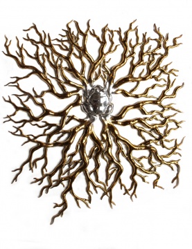 “再生”系列之《青蛙》,不锈钢镀色,92×115×5cm,2015
“再生”系列之《青蛙》,不锈钢镀色,92×115×5cm,2015