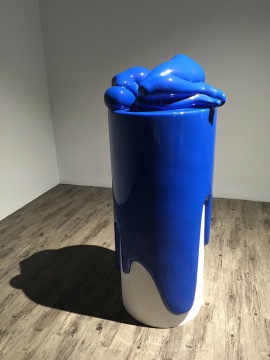 《寒夜》 55×70×150cm  铜烤漆 2014
