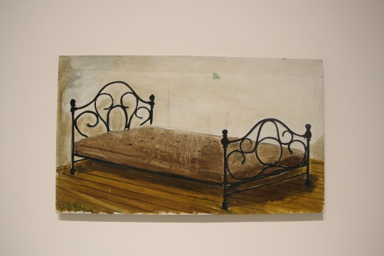 张恩利 《床》70×119cm 布面油画 2008