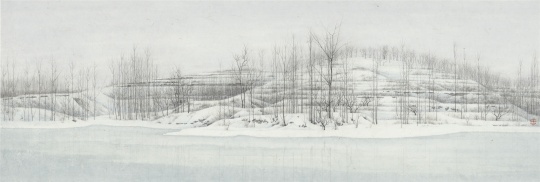 程保忠 《北山素记 No.2》 39x117cm 纸本设色 2015
程保忠 《北山素记 No.2》 39x117cm 纸本设色 2015