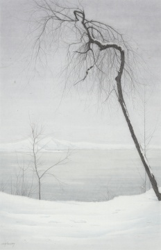 程保忠 《白与黑》 87x56cm 纸本设色 2015
程保忠 《白与黑》 87x56cm 纸本设色 2015