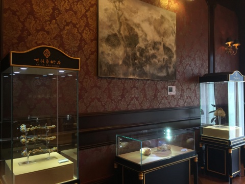 可佳珍玉堂的金饰展品
可佳珍玉堂的金饰展品