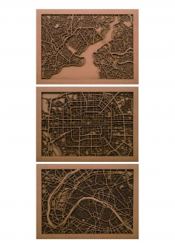 【特别奖】徐小鼎 《The Internal of City》 纸装置 58×70×2cm×3 中央美术学院 2014
