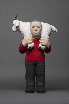 任俊华 《羲》 42×22×67cm 椴木着色 2015
任俊华 《羲》 42×22×67cm 椴木着色 2015
