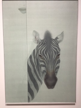 雷明娜 《玻璃海-三分之二 》 78×48cm 绢本设色 2015
