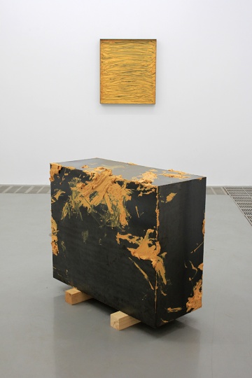 《无题》 85x75x8cm 铁、油画颜料、木 2014
《无题》 85x75x8cm 铁、油画颜料、木 2014