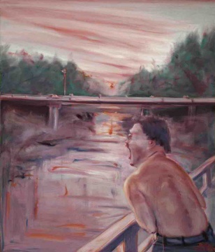 《血色黄昏》 112×95cm 布面油画 2002
