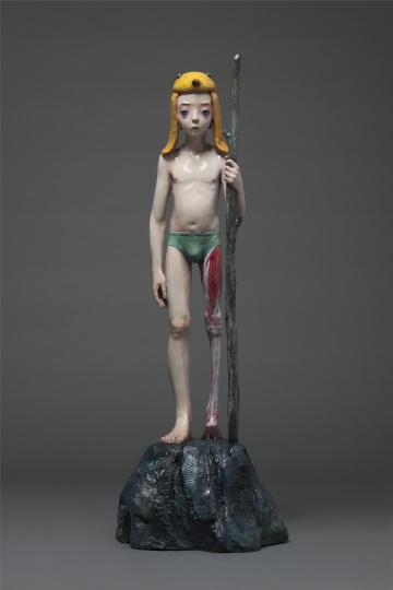 《追梦少年》 铸铜着色 118×42×40cm 2015
《追梦少年》 铸铜着色 118×42×40cm 2015