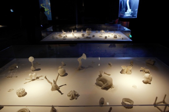 田晓磊 《未来颗粒》尺寸可变   3D打印树脂，沙   2015
