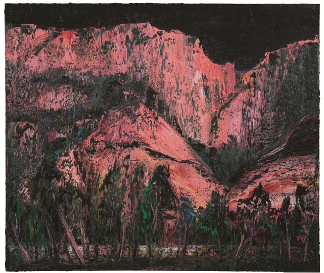 尹朝阳 《嵩山月色》 148×174cm 布面油画 2013
