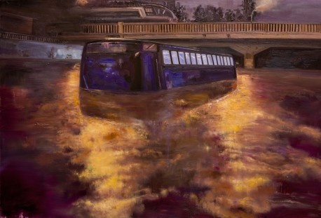 张小涛 《深水区》 300×200cm 亚麻油彩 2014
