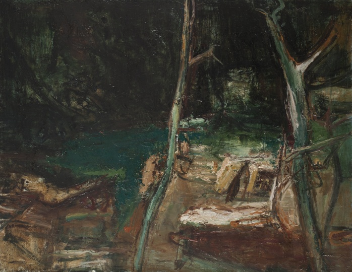 屠宏涛 《碧峰峡小路》 70×90cm 布面油画 2013
