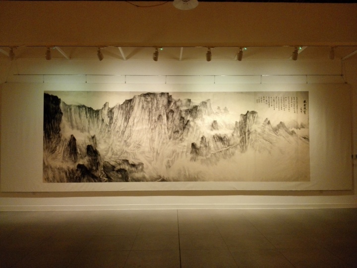 丘挺 《乘云凌霄》 942×290cm 2014

