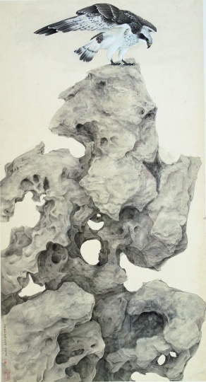 喻慧 《乘风旧游》197×96cm 2005年
